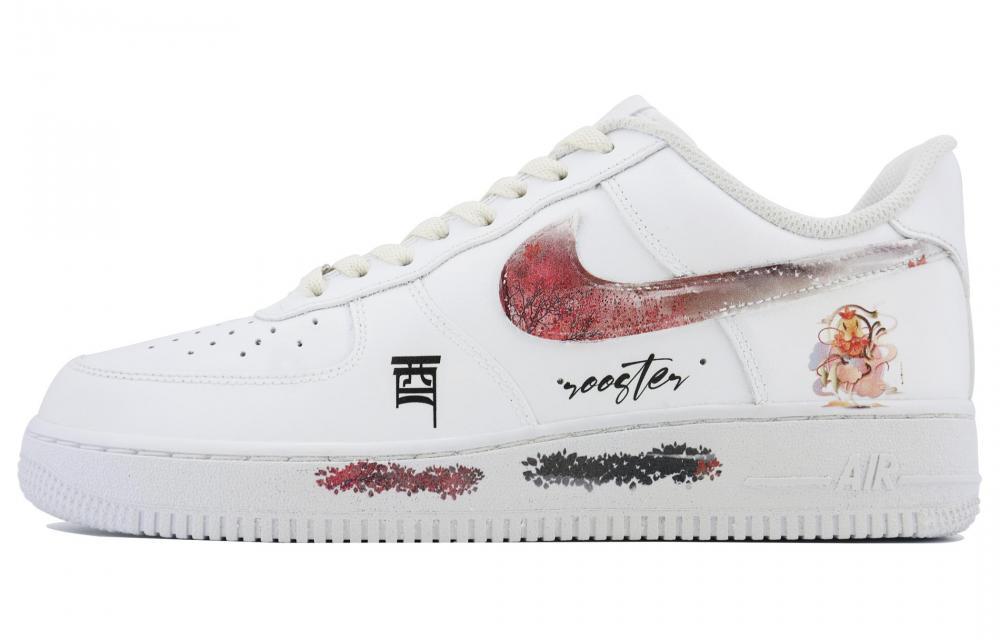 Nike Air Force 1 Skateboard Shoes Women's Low-Top Red