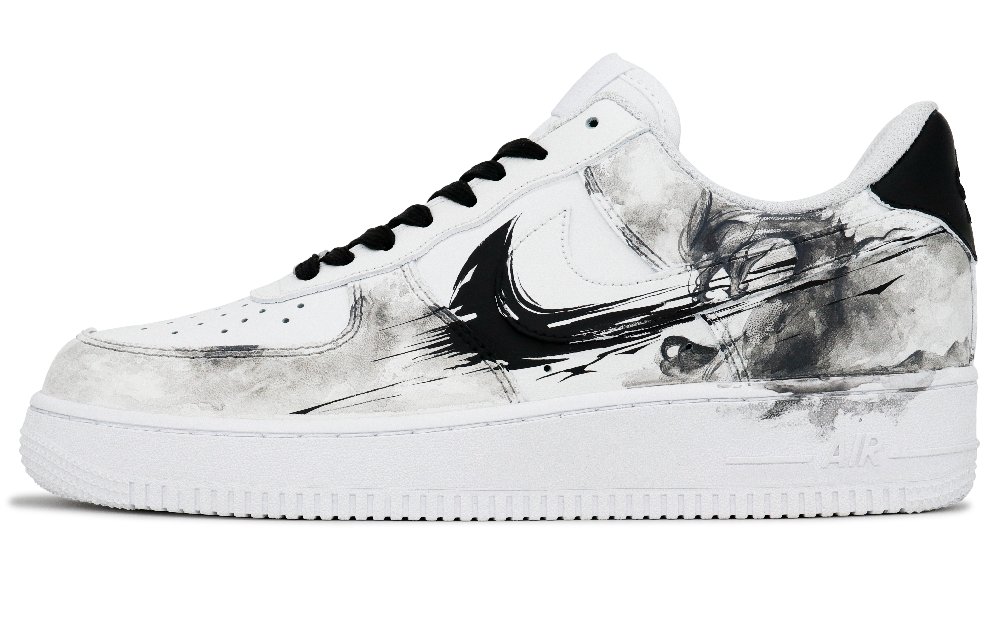 Nike Air Force 1 Skateboard Shoes Men Low-Top Black/White/Gray