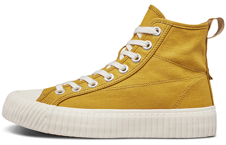 Kappa Skateboard Shoes Unisex High top Yellow
