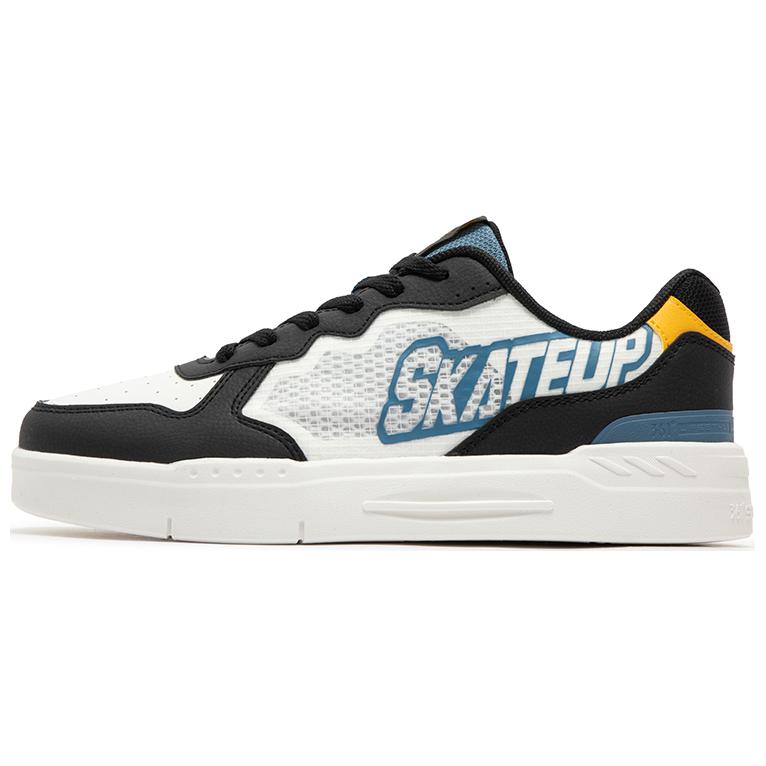 361° Abrasion-Resistant Low-Top Skateboard Shoes Men's Black White