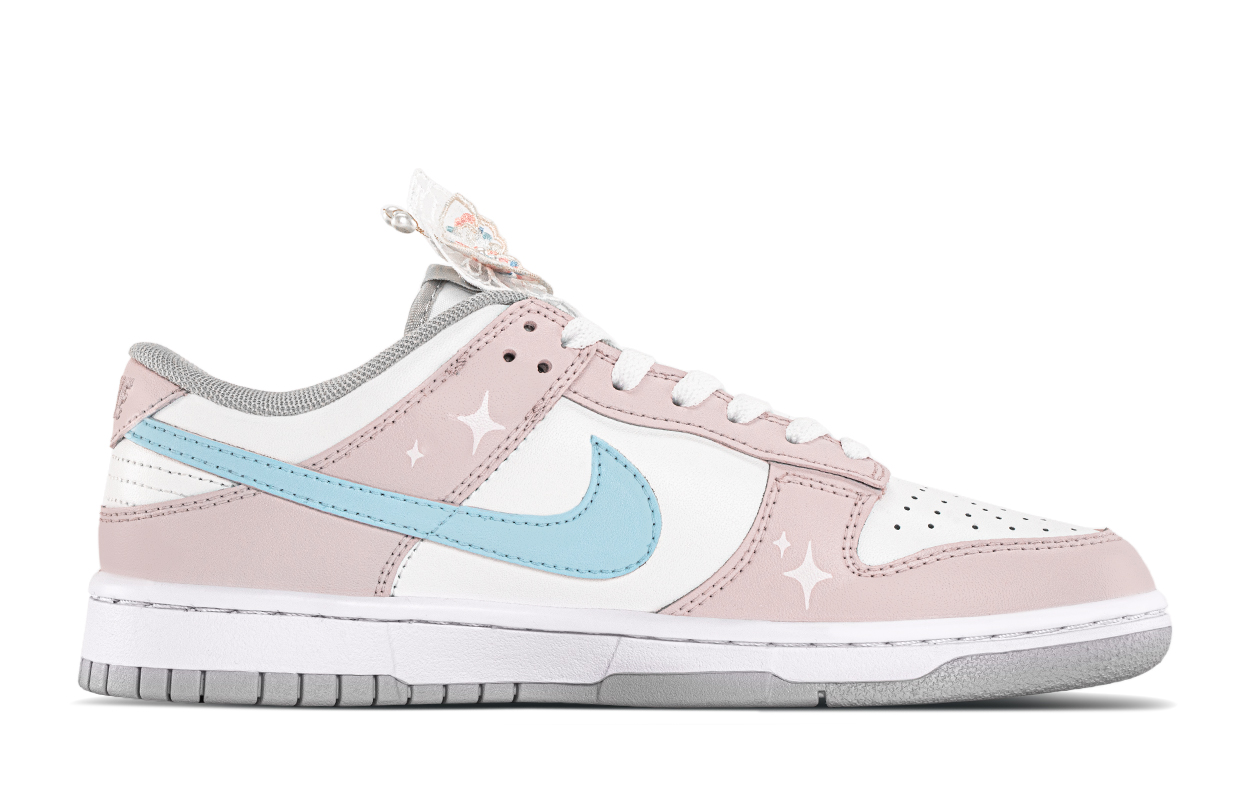 Nike Dunk Slip Resistant Low Top Skateboard Shoes Women's Blue Pink купить в интернет-магазине Yoocart с быстрой доставкой по России.