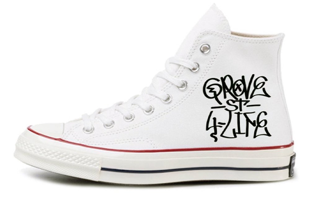 Converse 1970s Chuck Taylor Non-slip Wear-resistant Shock Absorption High-Top Canvas Shoes Unisex Ecru