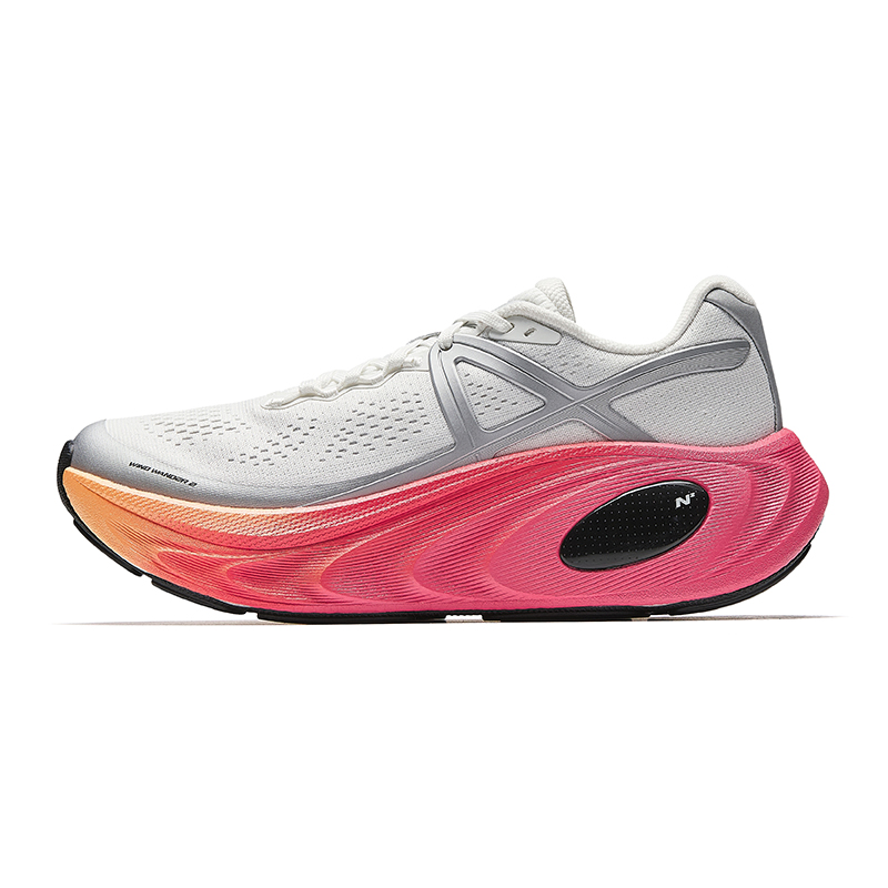 Anta Riding The Wind 2 Anti Slip Wear Resistant Low Top Casual Running Shoes Women's White Silver
