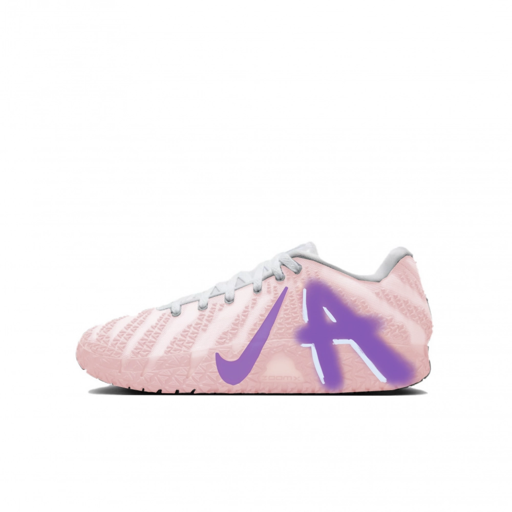 Nike Ja Morant 3 Abrasion Resistant Low top Basketball Shoes Unisex Pink Purple