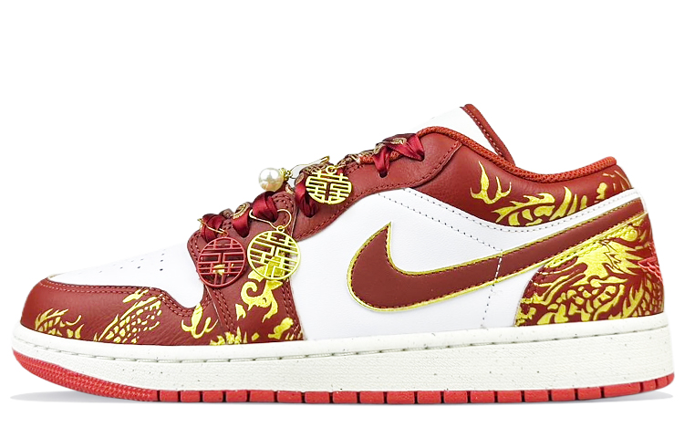 JORDAN Air JORDAN 1 Vintage Basketball Shoes Men Low Top White