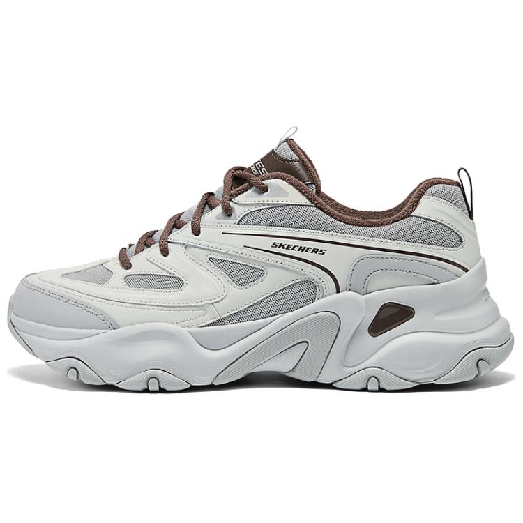 Skechers DLITES Low Top Chunky Sneakers Men's Gray