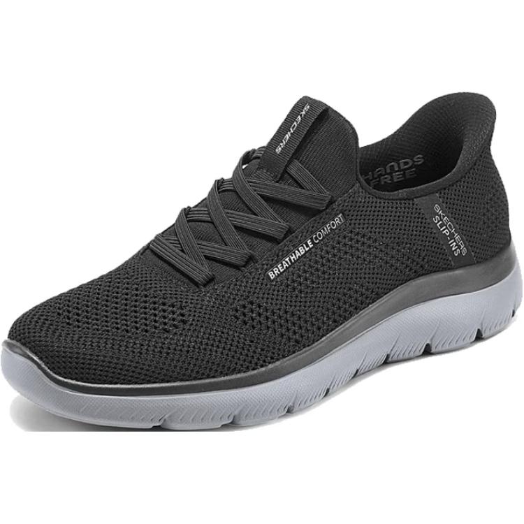 Skechers Slip Ins Breathable Balance Low Top Casual Shoes Men's Black