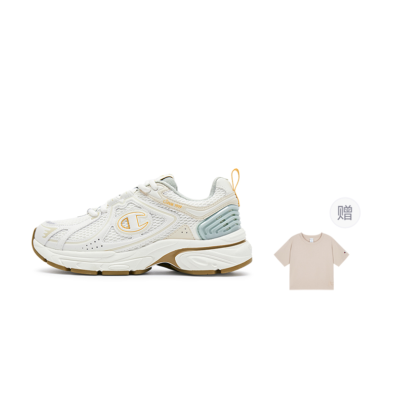 Champion Low-Top Running Shoes Women's Milk White/Frost Light Grass Green