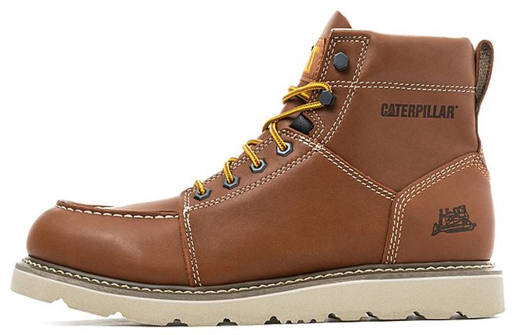 CAT Tradesman Warm Wear-Resistant Slip-Resistant Knee-High Outdoor Boots Men's Brown