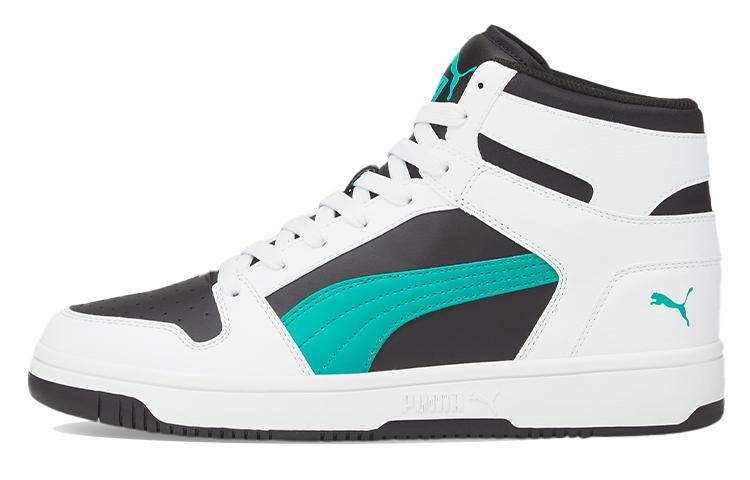 PUMA Unisex Rebound LayUp Mid Top Black/White/Green