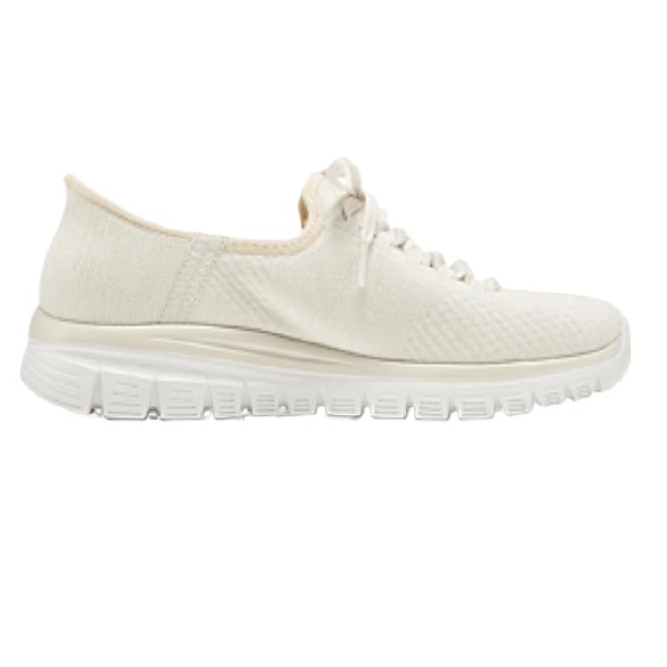 Skechers Breathable Low-Top Casual Shoes Women's Ivory