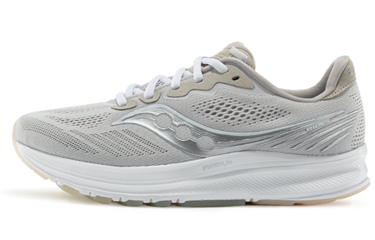 Saucony Ride Yutu 14 Cushioning Anti-Slip Wear-Resistant Breathability Low-Top Training Running Shoes Men's Khaki Gray