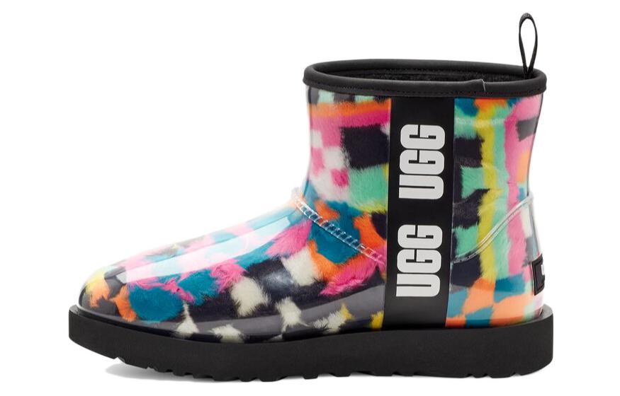 UGG Classic Clear Mini Boot Checks Black Multi Women's