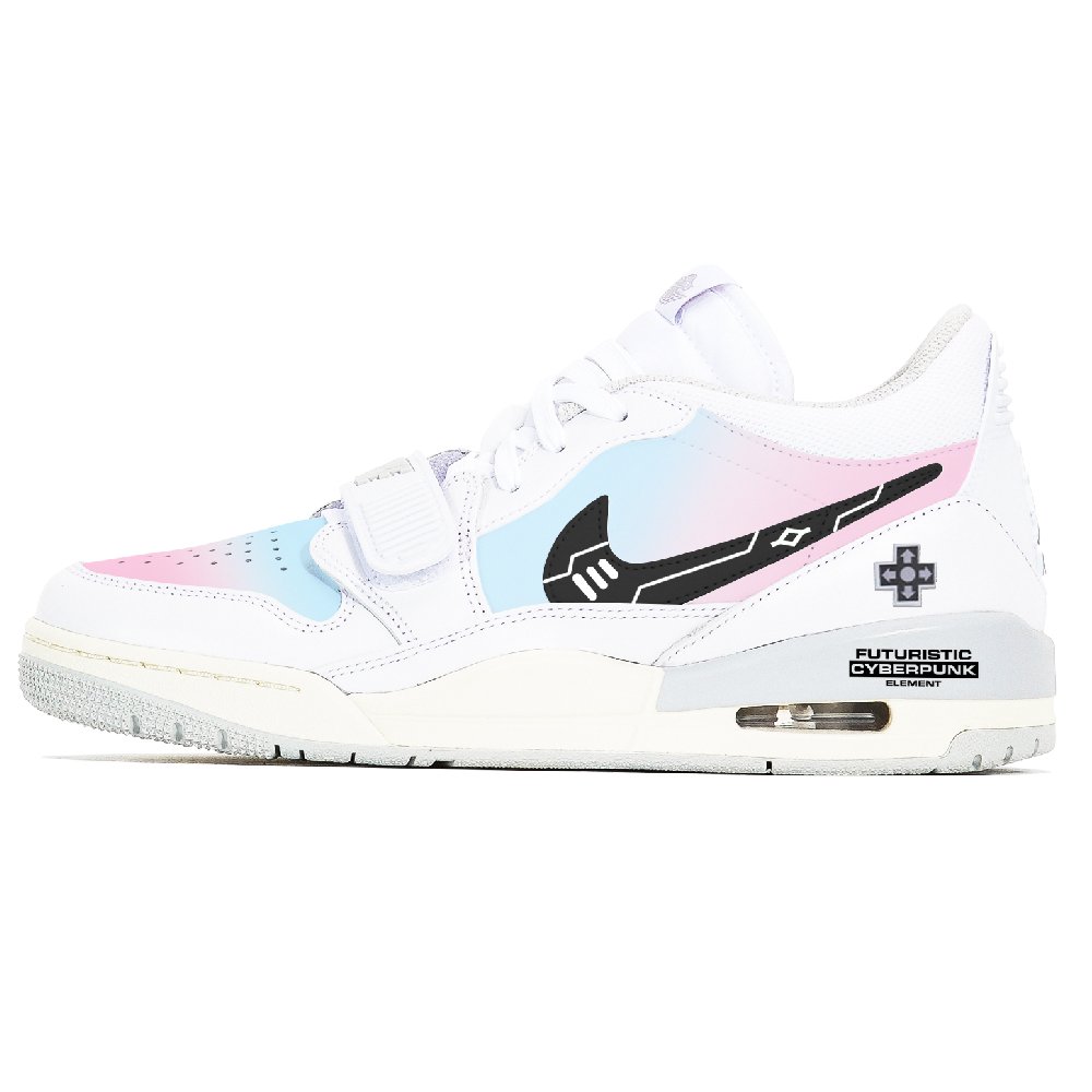 JORDAN Legacy 312 Vintage Basketball Shoes Men Low Top Pink
