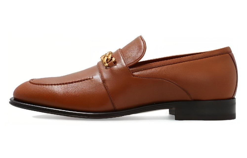 GUCCI Loafer 'Interlocking G Chain   Brown'