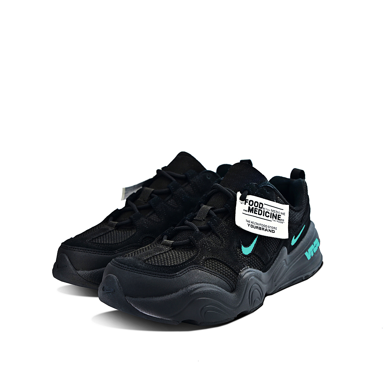 Nike Tech Hera Abrasion Resistant Low top Chunky Sneakers Unisex Black Blue купить в интернет-магазине Yoocart с быстрой доставкой по России.
