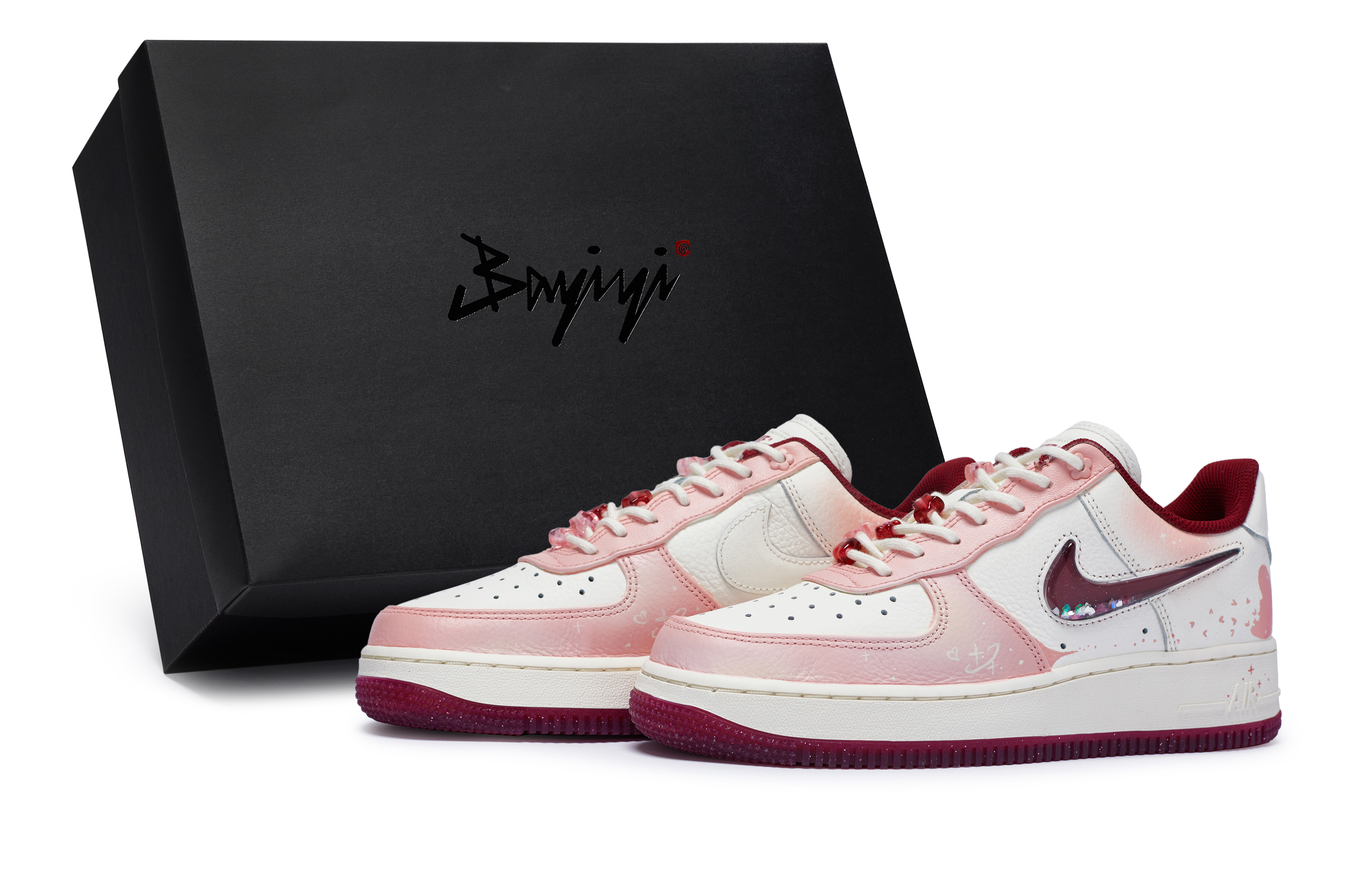 Nike Air Force 1 Skateboard Shoes Women's Low top Pink