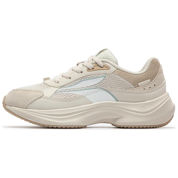 361° Cushioned Slip-Resistant Low-Top Casual Running Shoes Women's Beige Brown