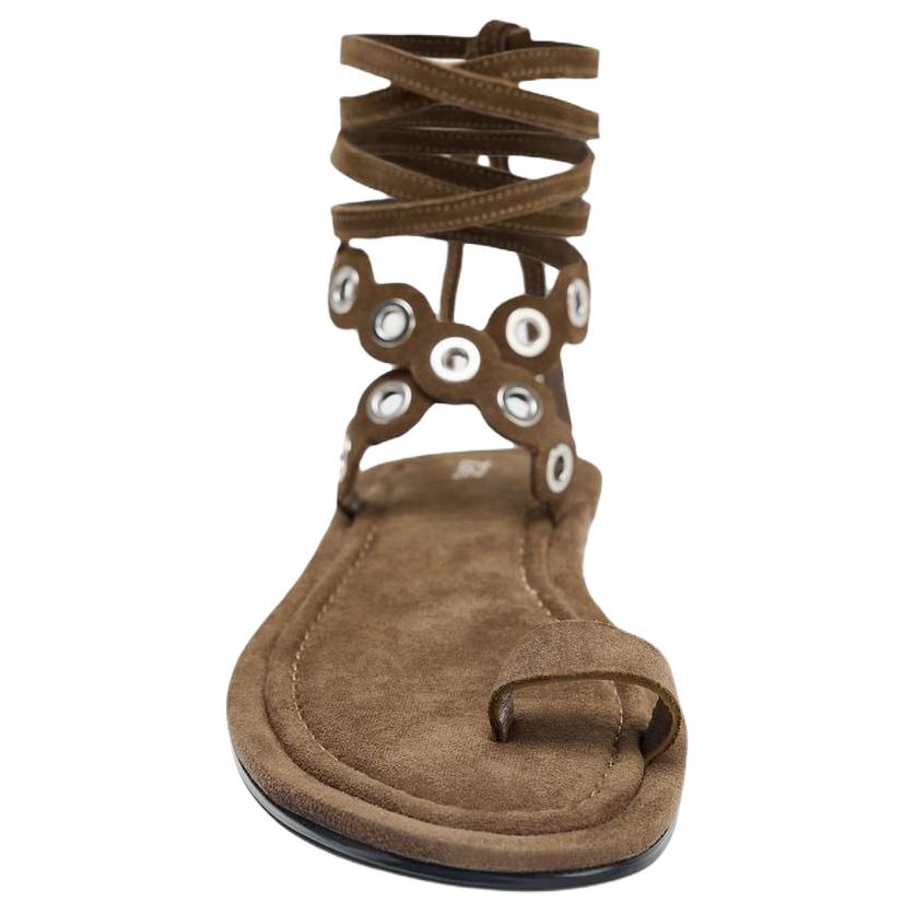 ZARA One Strap Sandals 1cm Women's Brown купить в интернет-магазине Yoocart с быстрой доставкой по России.