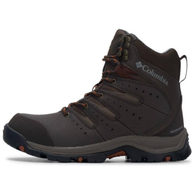 Columbia Anti-Slip Wear-Resistant High-Top Trekking Shoes Men's Umber