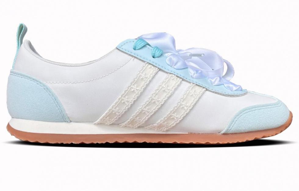 Adidas VS JOG 2.0 Wear-resistant And Lightweight Low-Top Casual Shoes Unisex Blue White купить в интернет-магазине Yoocart с быстрой доставкой по России.