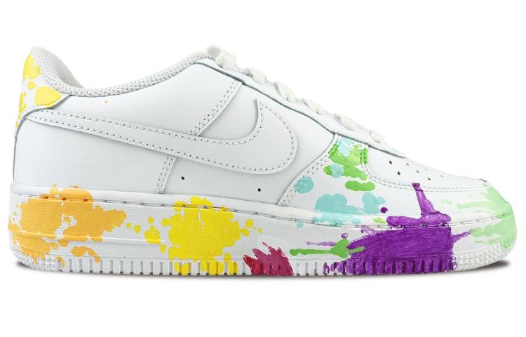 Nike Air Force 1 Low-Top Skateboard Shoes Women's White Blue купить в интернет-магазине Yoocart с быстрой доставкой по России.