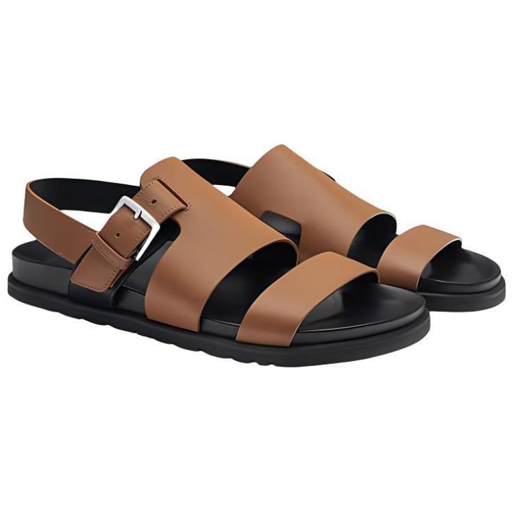 HERMES One Strap Sandals Men's Brown купить в интернет-магазине Yoocart с быстрой доставкой по России.