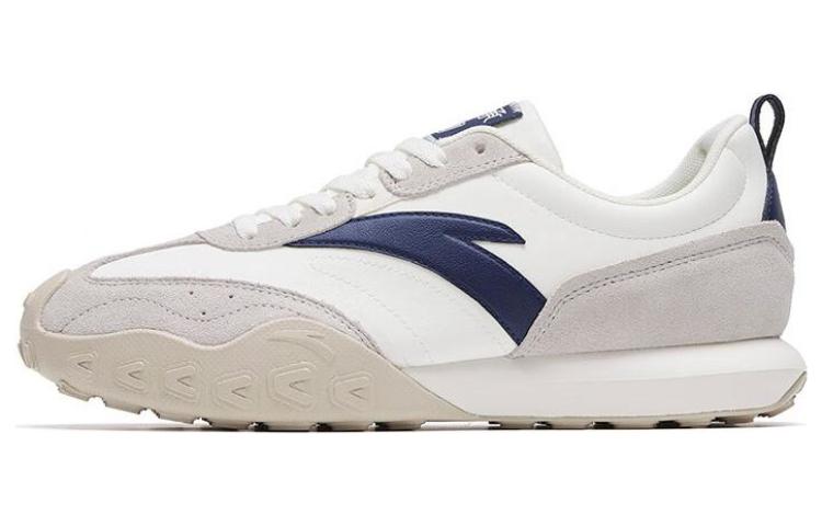 Anta Heritage 90s Cushioning Anti-Slip And Wear-Resistant Low-Top Casual Athletic Shoes Men's White Gray Blue