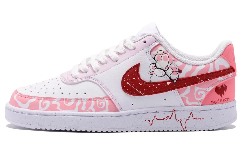 Nike Court Vision 1 Low top Skateboard Shoes Women's Pink