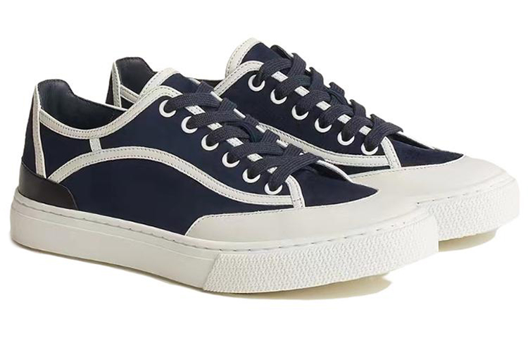 HERMES Get Stylish Skateboarding Shoes Women's Blue White