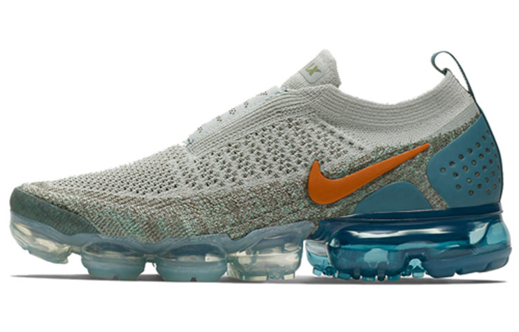 Nike Air VaporMax Moc 2 Light Silver Campfire Orange Celestial Teal Women's