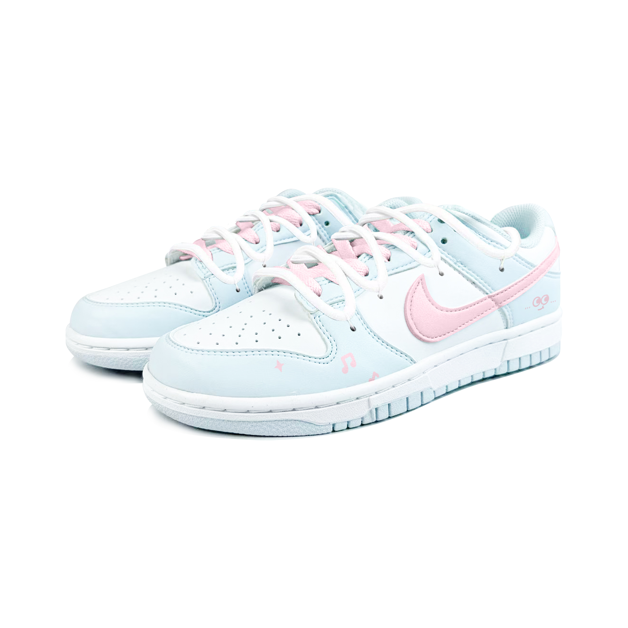 Nike Dunk Abrasion Resistant Low Top Skateboard Shoes Unisex Blue Pink купить в интернет-магазине Yoocart с быстрой доставкой по России.