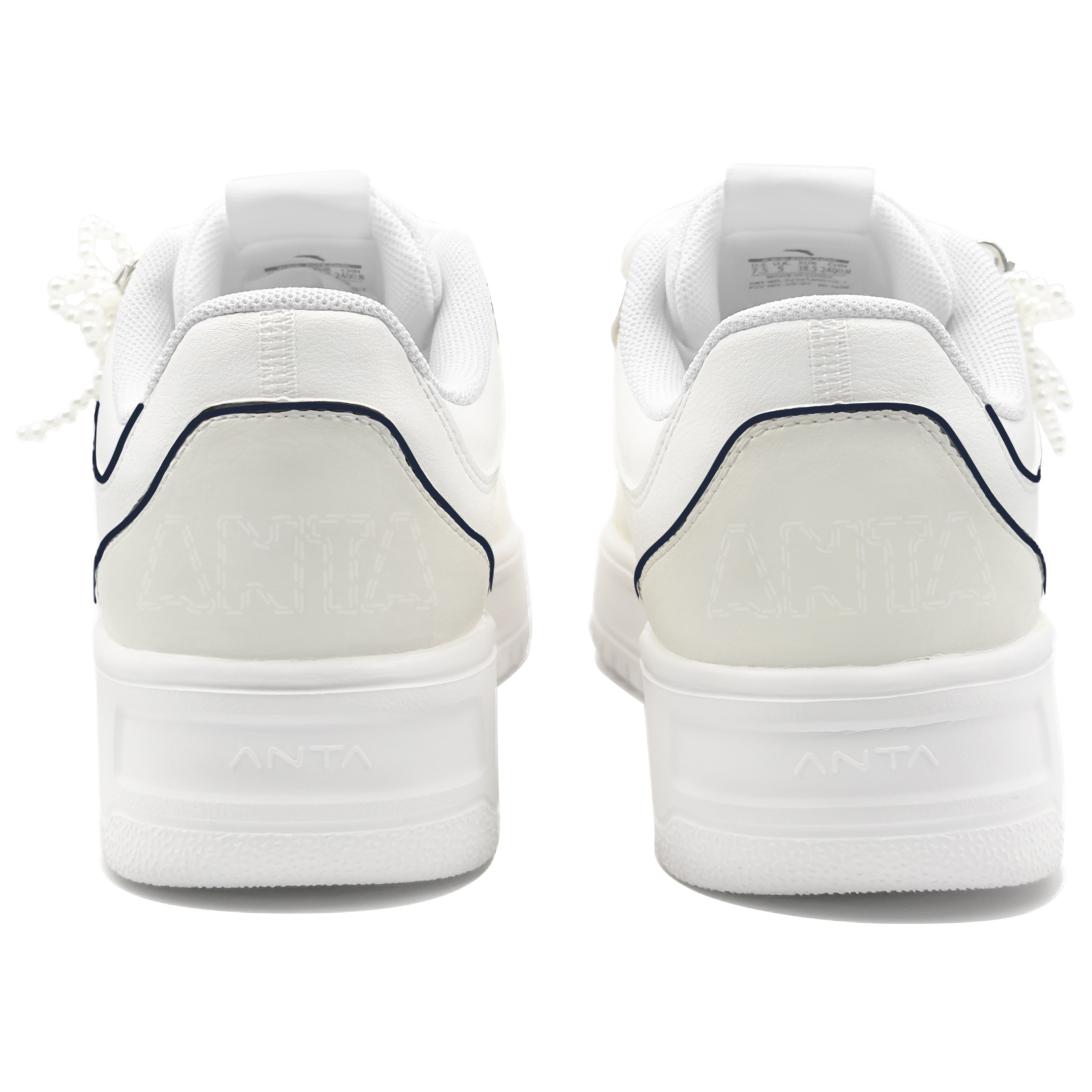 Anta Anti Slip And Wear Resistant Breathable Low Top Skateboard Shoes Women's White Black купить в интернет-магазине Yoocart с быстрой доставкой по России.
