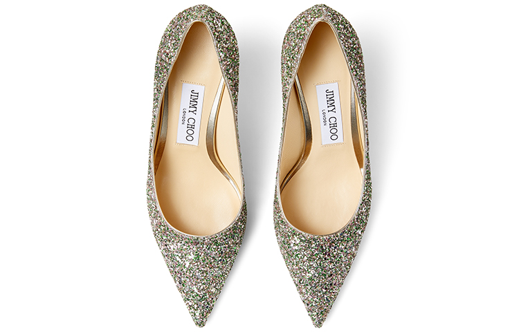 Jimmy Choo LOVE Slim Heel High Heels 6.5cm Women's Deep Mint Green