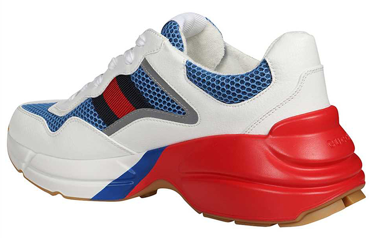 GUCCI Rhyton 'White Blue Red Reflective' купить в интернет-магазине Yoocart с быстрой доставкой по России.