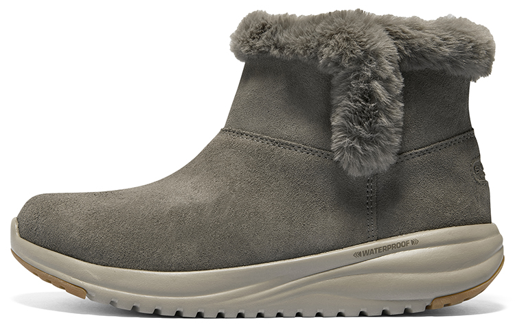 Skechers ON THE GO STELLAR Short Mid Calf Snow Boots Women's Taupe
