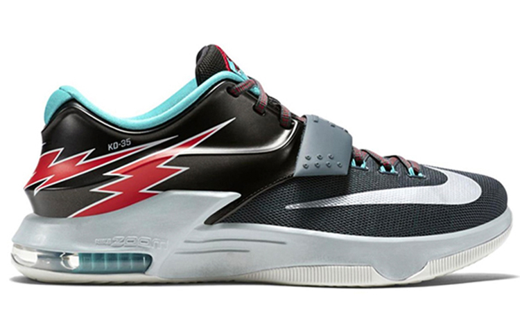 Nike KD 7 Non slip Lightweight Low top Basketball Shoes Men's Black
