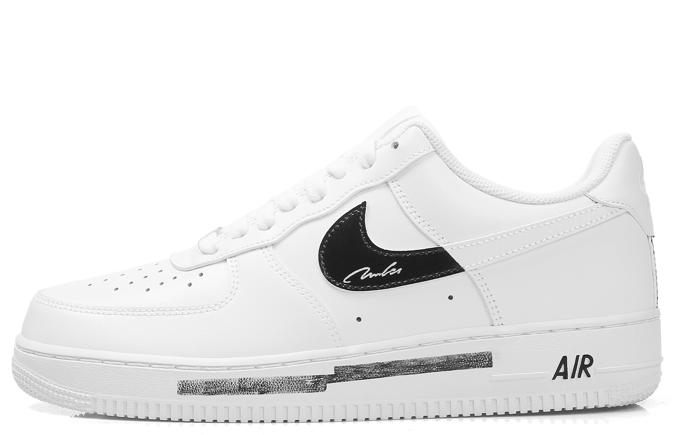 Nike Air Force 1 Lightweight Height Increasing Low top Skateboard Shoes Unisex