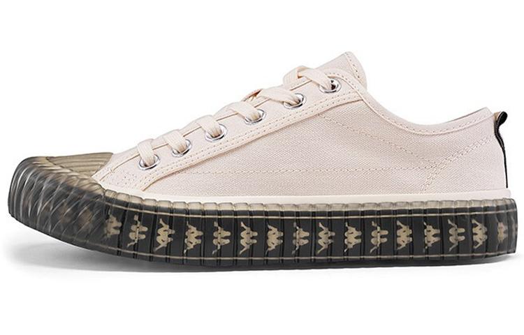 Kappa Anti-Slip Wear-Resistant Low-Top Canvas Shoes Unisex Ecru