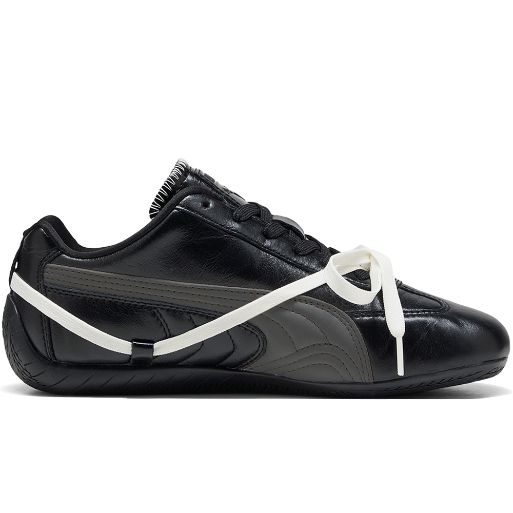 PUMA Speedcat Collection Leopard Print Leopard Low top Casual Shoes Unisex Black Gray