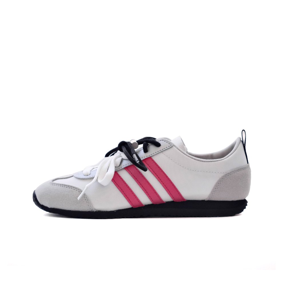 Adidas VS JOG 2.0 Anti Slip Wear Resistant Low Top Casual Shoes Unisex White Pink