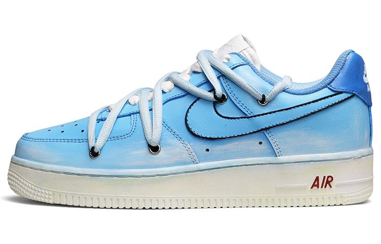 Nike Air Force 1 Air Force 1 Low-Top Skateboard Shoes Men's Carolina Blue