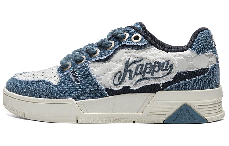 Kappa Durable Lightweight And Breathable Low-Top Skateboard Shoes Unisex Heron Feather White