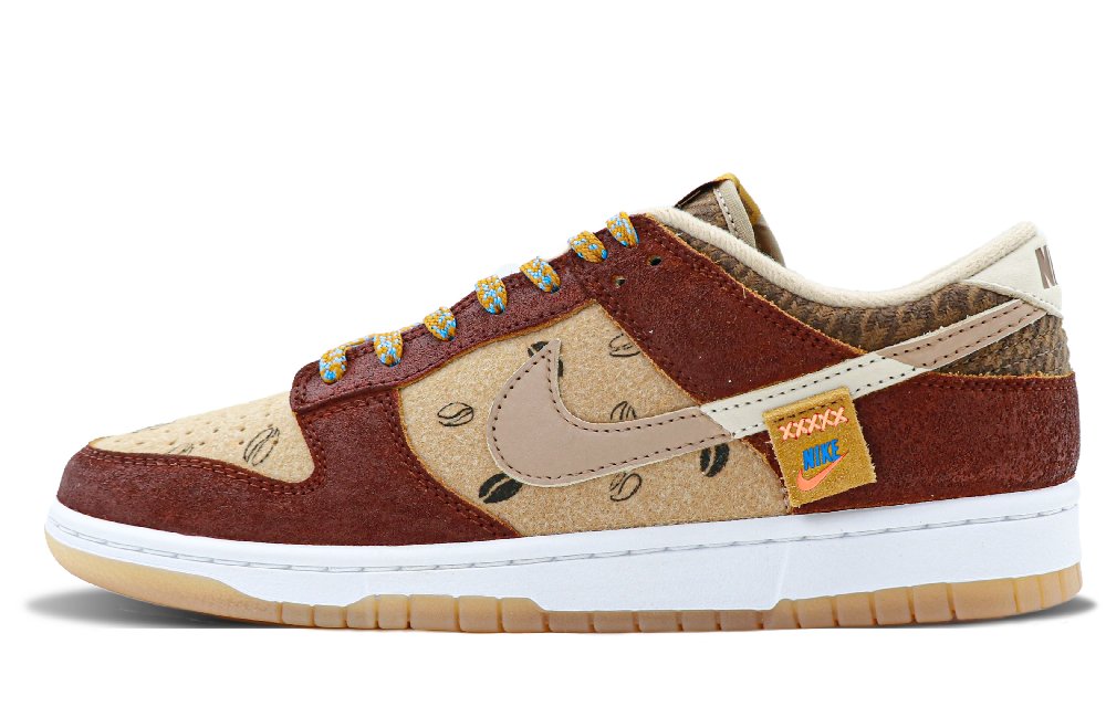 Nike Dunk Anti-Slip Wear-Resistant Low-Top Skateboard Shoes Men's Red