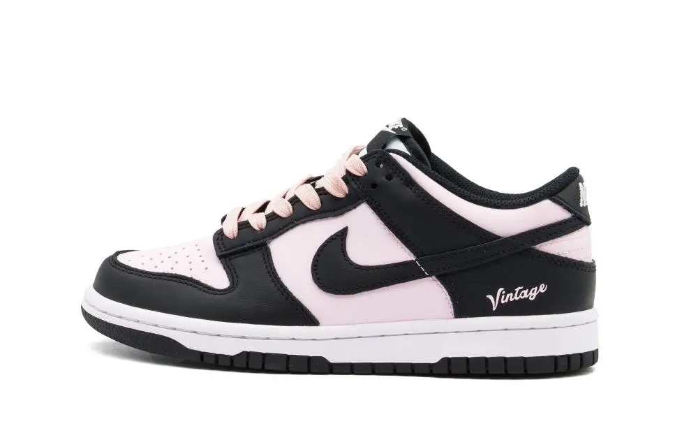 Nike Dunk Low top Skateboard Shoes Unisex Black Pink
