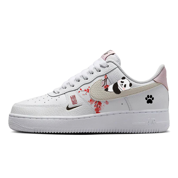 Nike Air Force 1 Anti-Slip And Wear-Resistant Lightweight Low-Top Skateboard Shoes Women's White Pink