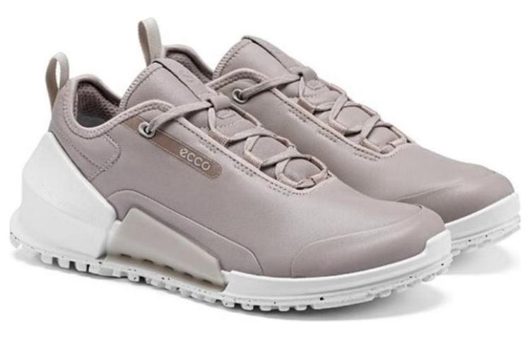 Ecco Low Top Casual Shoes Women's Gray Pink