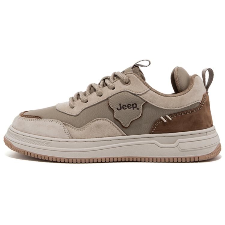 Jeep JEEP Anti-Slip Wear-Resistant Low-Top Skateboard Shoes Men's Umber