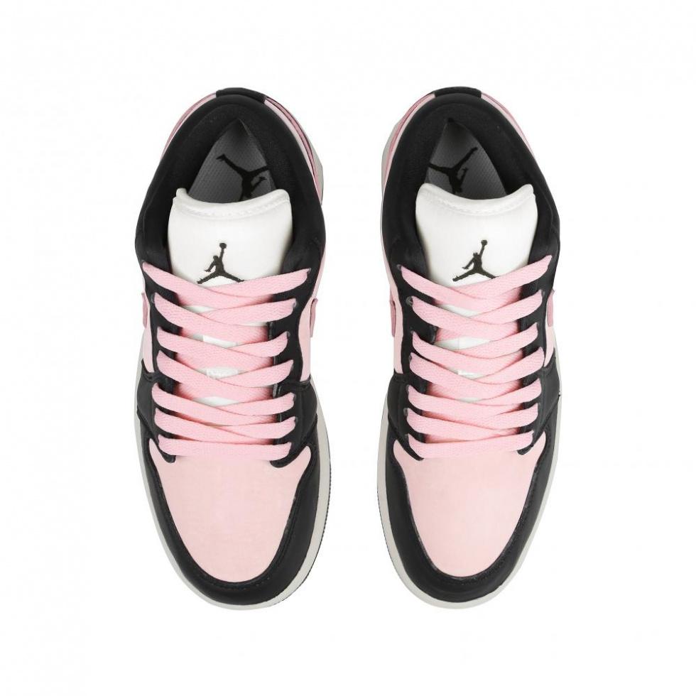 Jordan Air Jordan 1 Cushioning Slip Resistant Low Top Vintage Basketball Shoes Women's Black Pink White купить в интернет-магазине Yoocart с быстрой доставкой по России.