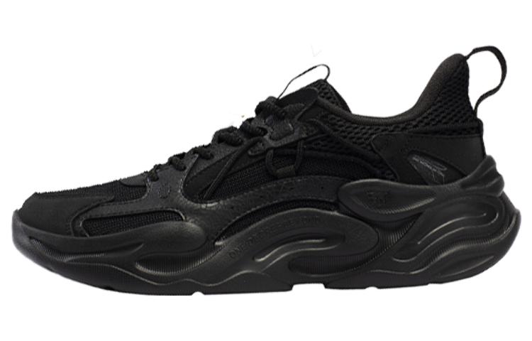 361° Cushioning Wear-Resistant Low-Top Casual Shoes Men's Black